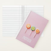 Snoep Lollipop Minimalistisch  Notitieboek (Binnen)