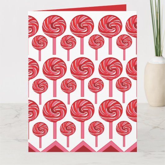 Snoep Lollipop Sweet Snoep Lollipop Kaart (Voorkant)