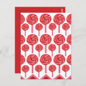 Snoep Lollipop Sweet Snoep Lollipop Party Briefkaart (Voorkant / Achterkant)