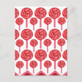 Snoep Lollipop Sweet Snoep Lollipop Party Briefkaart (Voorkant)