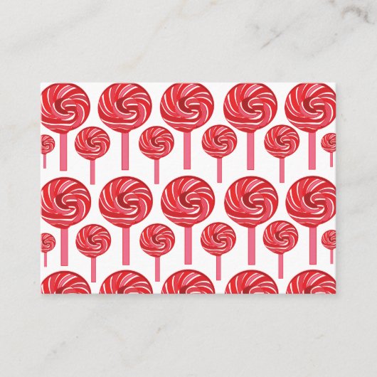 Snoep Lollipop Sweet Snoep Lollipop Visitekaartje (Voorkant)