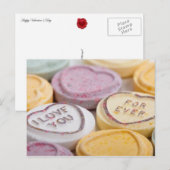 Snoep Love Message Briefkaart (Voorkant / Achterkant)