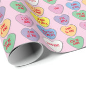 Snoep maakt aangepaste berichten Valentijn Cadeaupapier (Rol Hoek)