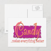 Snoep maakt alles beter briefkaart (Voorkant / Achterkant)