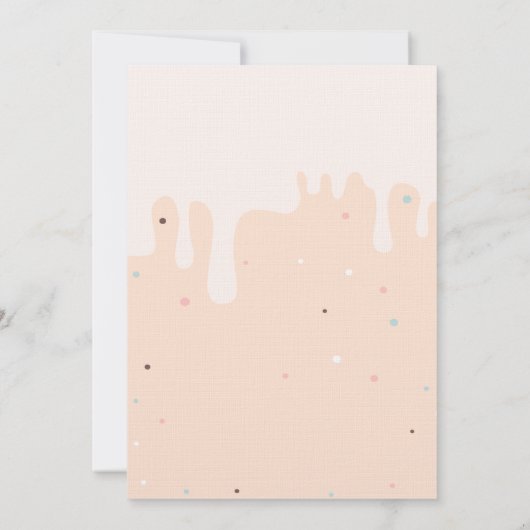 Snoep Macaroons Birthday Uitnodiging (Achterkant)