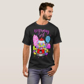 Snoep Machine Verjaardags Meisje Sweet Candyland M T-shirt (Voorkant volledig)