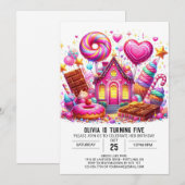 Snoep Magical Candyland Digitale Verjaardag Kaart (Voorkant / Achterkant)