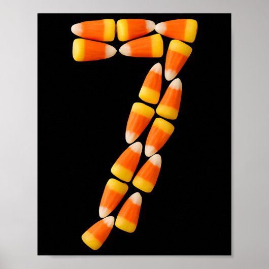 Snoep Mais 7 Halloween 67 Grappig Humor Poster (Voorkant)