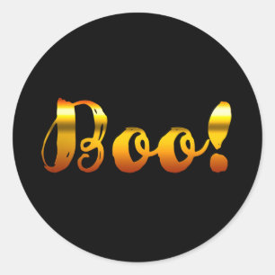 Snoep Mais Geel Oranje BOE! Halloween Feestje Ronde Sticker