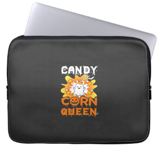 Snoep Mais Koningin Halloween Geest Vleermuizen Sp Laptop Sleeve