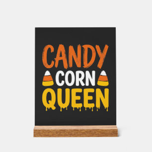 Snoep Mais Koningin Halloween Grafisch_1 Acryl Bord