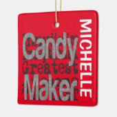 Snoep Maker Extraordinaire CUSTOM Keramisch Ornament (Links)