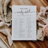 Snoep Match Party Game Baby shower Activiteit Kaar Kaart