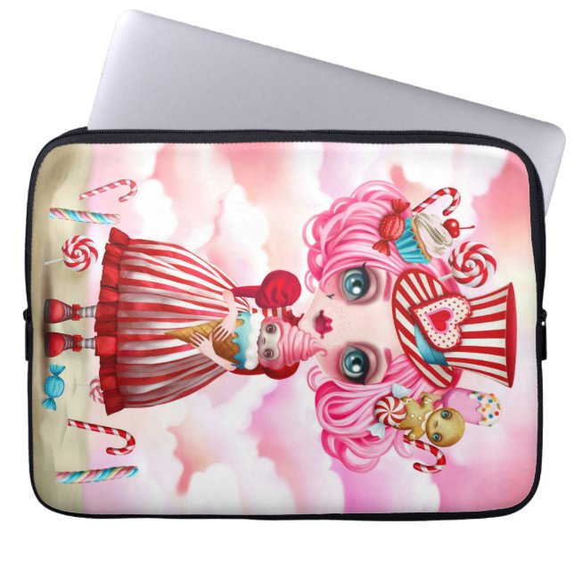 Snoep Meisje Laptop Sleeve (Voorkant)