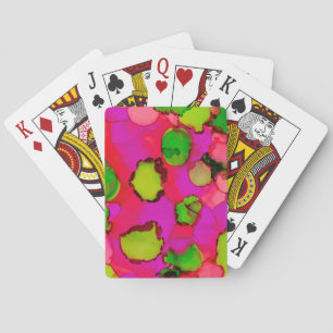 Snoep meisje pokerkaarten