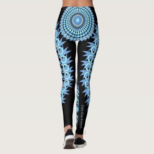 Snoep met blauwe en zwarte ogen leggings (Achterkant)