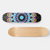 Snoep met dampgolfkleur mandala persoonlijk skateboard (Horizontaal)