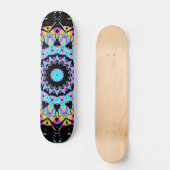 Snoep met dampgolfkleur mandala persoonlijk skateboard (Voorkant)