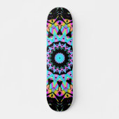 Snoep met dampgolfkleur mandala persoonlijk skateboard (Voorkant)