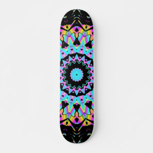 Snoep met dampgolfkleur mandala persoonlijk skateboard