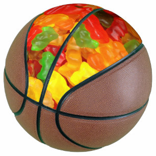 snoep met een schattig voetstuk voor regenboog Gum Basketbal