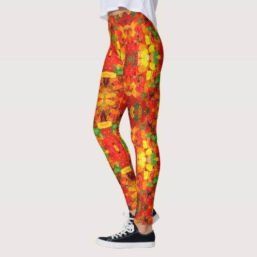 snoep met een schattig voetstuk voor regenboog Gum Leggings (Links)