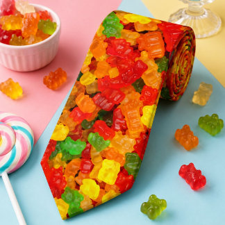 snoep met een schattig voetstuk voor regenboog Gum Stropdas