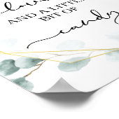 Snoep met eucalyptus Weddenschap Poster (Hoek)