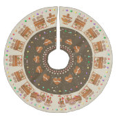 Snoep met gevlekte kersttrein voor ontbijtkoek kerstboom rok (Voorkant)