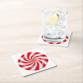 Snoep met harde peppermint, ontwerp-handop, Onderz Kartonnen Onderzetters (Insitu)