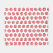 Snoep met harde peppermunt fleece deken (Voorkant (Horizontaal))