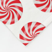 Snoep met harde peppermunt fleece deken (Hoek)