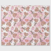 Snoep met hittebestendig  Valentijns Cadeaupapier (Vlak)