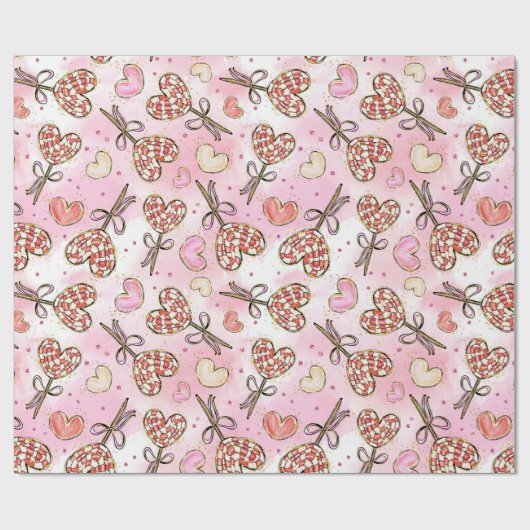  Snoep met hittebestendig  Valentijns Cadeaupapier (Vlak)