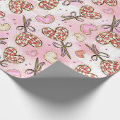 Snoep met hittebestendig  Valentijns Cadeaupapier (Hoek)
