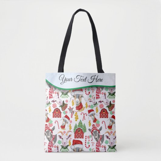 Snoep met kerstcadeautjes en tandelaars tote bag (Voorkant)