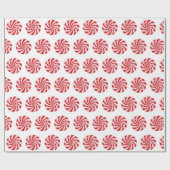 Snoep met kerstcadeautjes, hard Peppermint Cadeaupapier (Vlak)