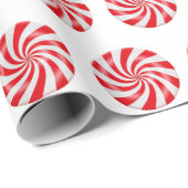 Snoep met kerstcadeautjes, hard Peppermint Cadeaupapier (Rol Hoek)