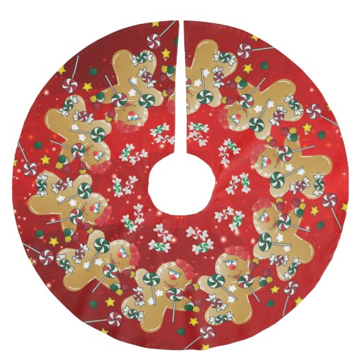 Snoep met kerstgebak kerstboom rok (Voorkant)