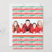 Snoep met kerstmis, rode streep, twee foto feestdagenkaart (Achterkant)