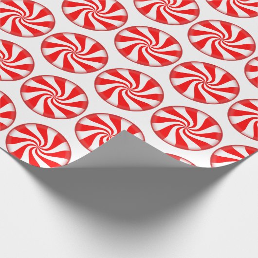 Snoep met kerstpeppermint cadeaupapier (Hoek)
