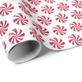 Snoep met kerstpeppermint cadeaupapier (Rol Hoek)