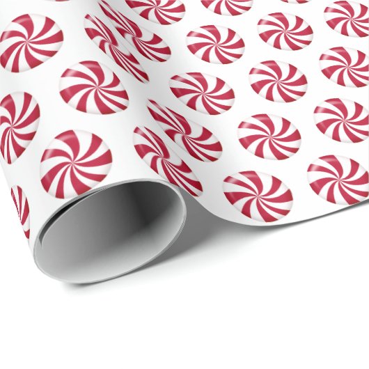Snoep met kerstpeppermint cadeaupapier (Rol Hoek)