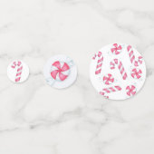 Snoep met kerstpeppermint confetti (Achterkanten)