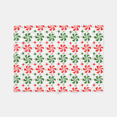 Snoep met kerstpeppermint fleece deken (Voorkant (Horizontaal))
