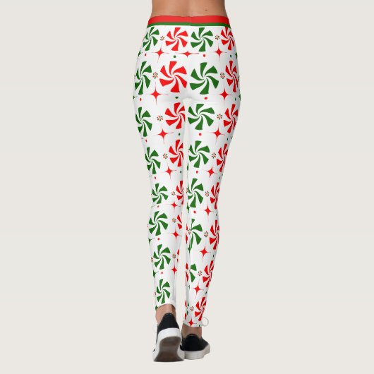 Snoep met kerstpeppermint leggings (Achterkant)