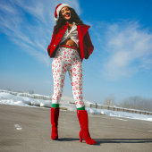 Snoep met kerstpeppermint leggings