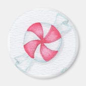 Snoep met kerstpeppermint magneet (Voorkant)