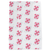 Snoep met kerstpeppermint medium cadeauzakje (Achterkant)