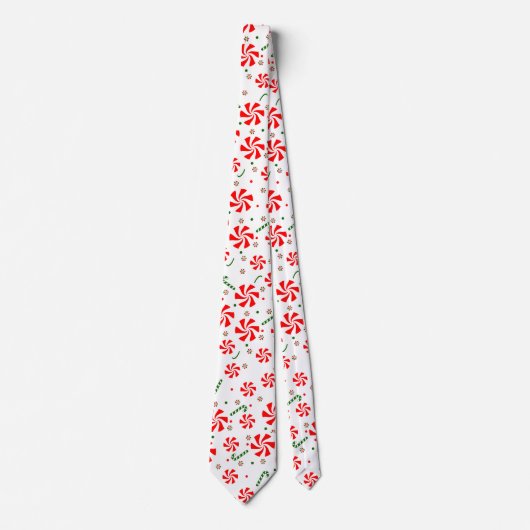 Snoep met kerstpeppermint stropdas (Voorkant)